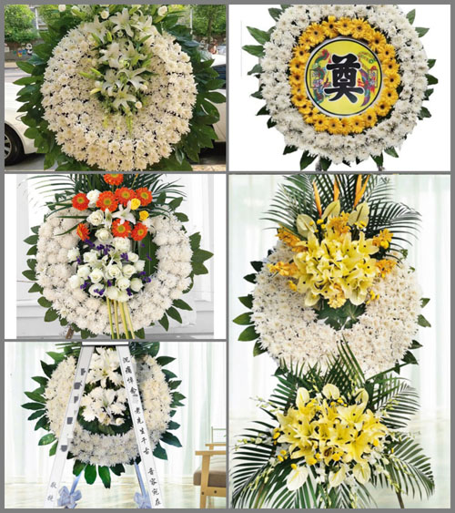 四川成都龙泉驿区大面街道洪河村花圈速递